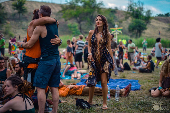 Woman dancing at Samsara Festival Hungary