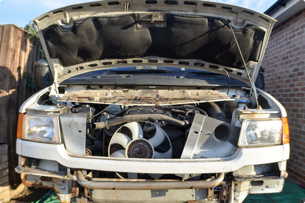 Fixing broken van during conversion