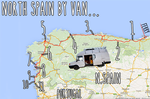 north-spain-by-campervan-route