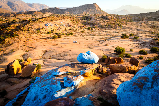 Morocco-by-campervan-blue-rocks