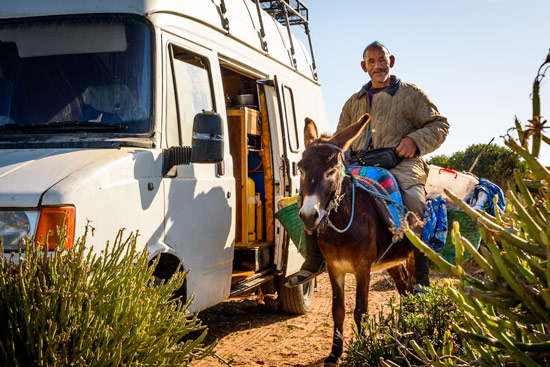 Morocco-by-campervan-donkey