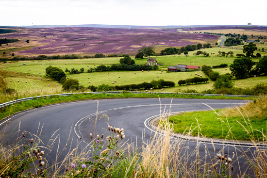 campervan-wildcamping-yorkshire-moors-road-winding