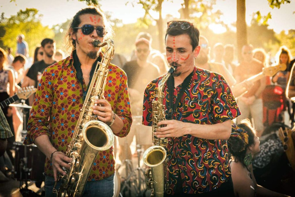 Musicians in Mauer Park Berlin