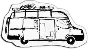 VandogTraveller cutout Logo: travelling in a DIY Campervan